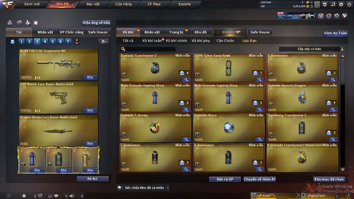 shop acc cf uy tin gia re